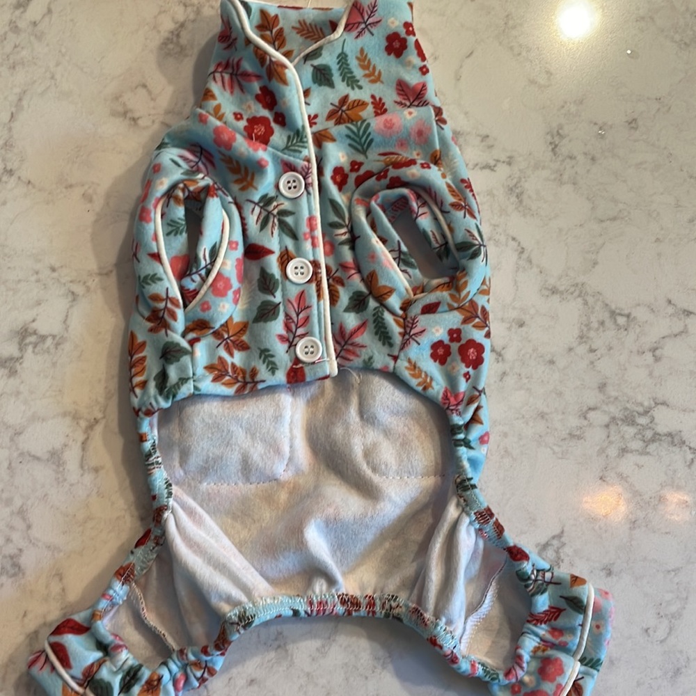 Fall Print Dog Pajamas - Picture 5 of 8